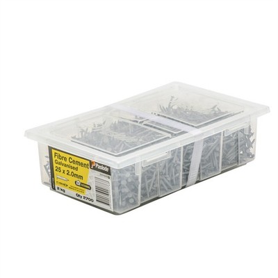 Paslode 25 x 2.0mm 2kg Galvanised Fibre Cement Nails - 2700 pieces