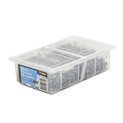 Paslode 25 x 2.8mm 2kg Galvanised Clouts - 1250 pieces