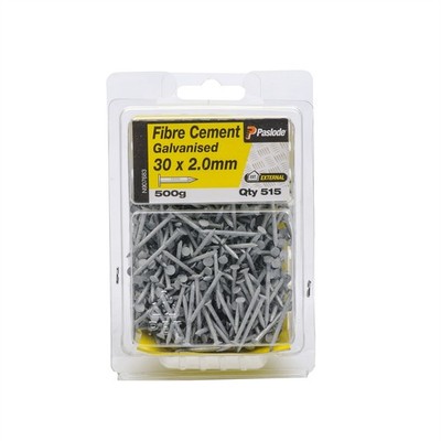 Paslode 30 x 2.0mm 500g Galvanised Fibre Cement Nails - 515 pieces