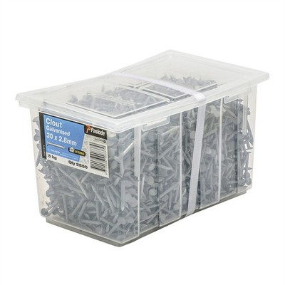 Paslode 30 x 2.8mm 5kg Galvanised Clouts - 2550 pieces