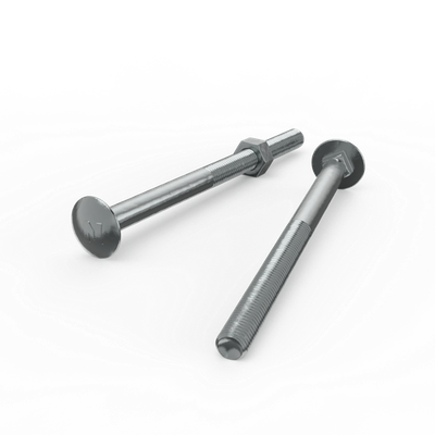 ZENITH M10 x 150mm Zinc Plated Cup Head Bolt and Nut 5 pcs