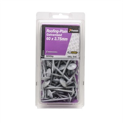 Paslode 60 x 3.75mm 500g Galvanised Plain Roofing Nail - 55 pieces