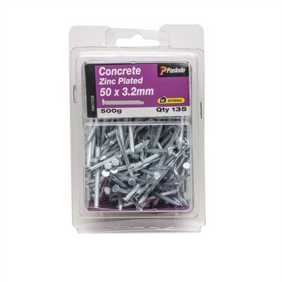 Paslode 50 x 3.2mm 500g Concrete Nails - 135 pieces