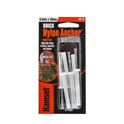 Ramset 6.5 x 50mm Nylon Anchor 2 pcs