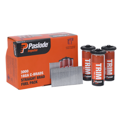 Paslode 45 x 1.6mm C45 Impulse Brad With Fuel - 3000 pieces