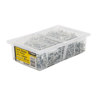 Paslode 30 x 1.8mm 2kg Zinc Plated Soft Sheet Nail - 2800 pieces