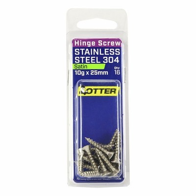Otter 10 x 25mm Satin Stainless Steel 304 Hinge Screws 2 pcs