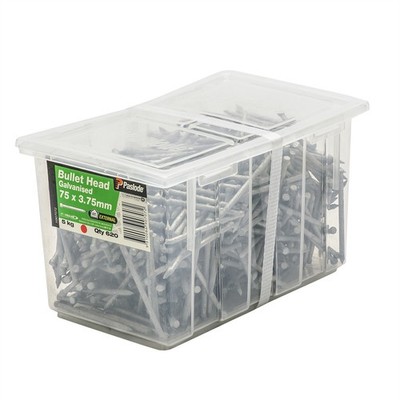 Paslode 75 x 3.75mm 5kg Galvanised Bullet Head Nails - 620 pieces