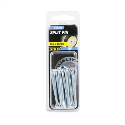 Zenith 3.6 x 45mm Zinc Plated Split Pins 2 pcs