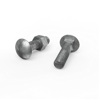 ZENITH M16 x 65mm Hot Dip Galvanised Cup Head Bolts & Nuts 2 pcs