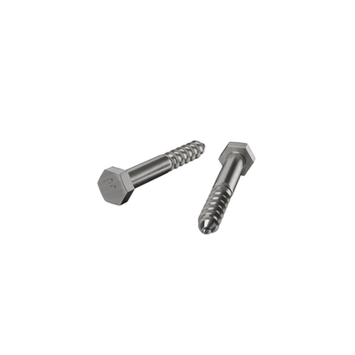 ZENITH M10 x 75mm Stainless Steel 304 Grade Hex Head Coach Screws 4 pcs