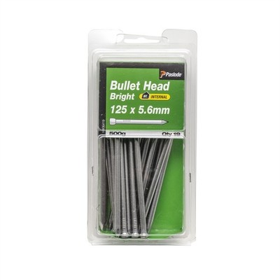 Paslode 125 x 5.6mm 500g Bullet Head Bright Nails - 19 pieces
