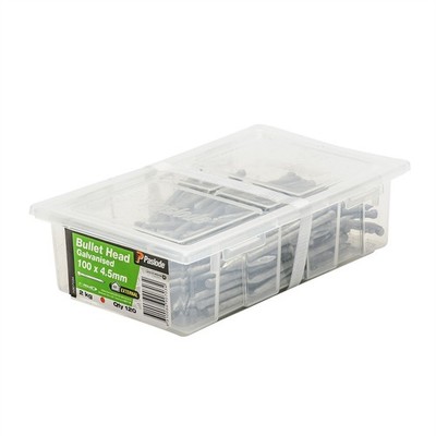 Paslode 100 x 4.5mm 2kg Galvanised Bullet Head Nails - 120 pieces