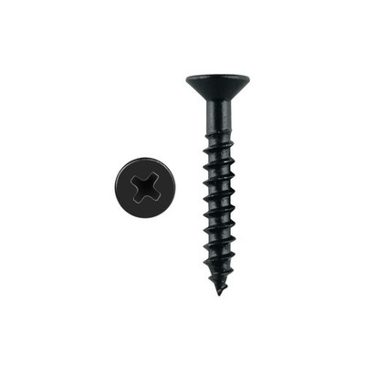 Pinnacle 4.0 x 25mm Black Countersunk Timber Screw 2 pcs