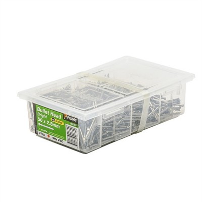 Paslode 50 x 2.8mm 2kg Bright Steel Bullet Head Nails - 780 pieces