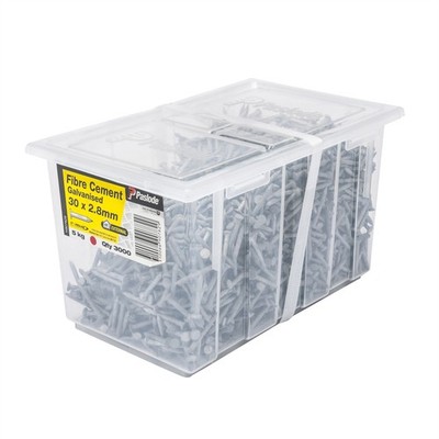 Paslode 30 x 2.8mm 5kg Galvanised Fibre Cement Nails - 3000 pieces