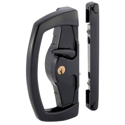 Gainsborough Black Yarra Ridge Sliding Patio Door Double Cylinder Deadlock