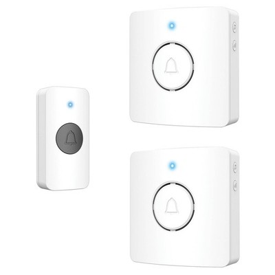 Arlec Premium 38 Sound Battery Powered Wireless Door Chime - Twin Pack