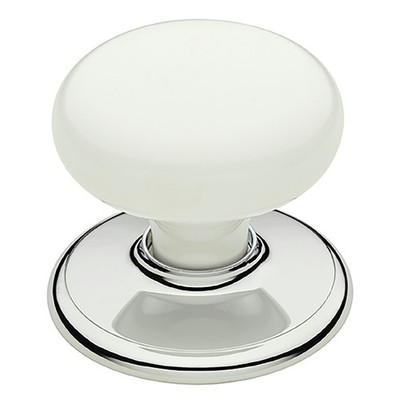 Gainsborough Classic Series White Passage Knobset Bright Chrome(7)4 colours