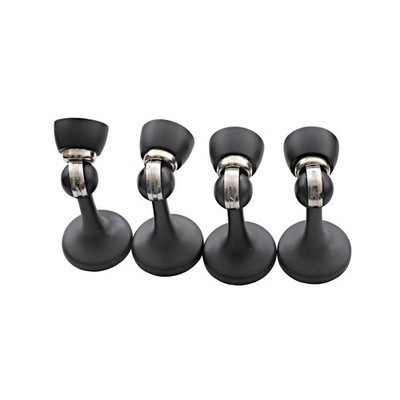 Ikonic 4 Piece Matte Black Magnetic Door Stop Set
