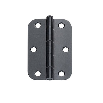 Delf 90mm Black Loose Pin Radius Butt Hinge - 12 pieces