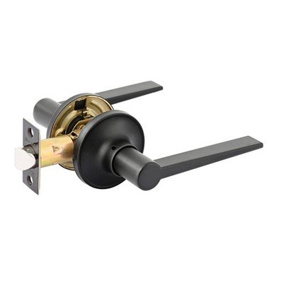Ikonic Black Matte Orbis Passage Lever Set