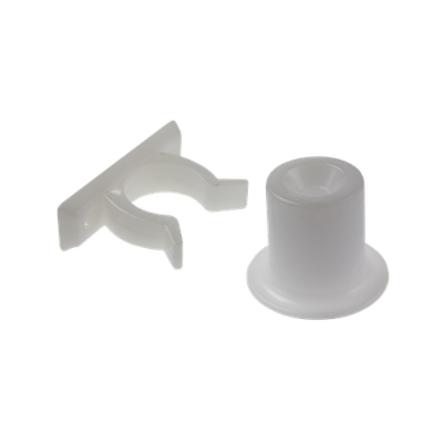 Adoored 40mm White Short Door Clip 5 pcs