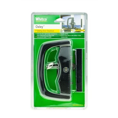Whitco Black Oxley Sliding Patio Door Lock