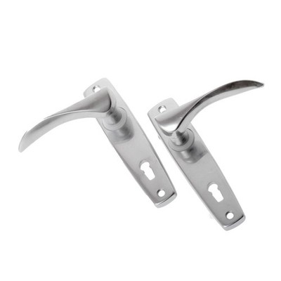Adoored Door Furn Lock Lever Satin Card