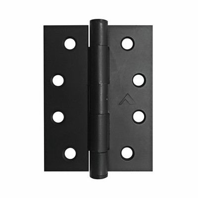Pinnacle 100mm Black Fixed Pin Butt Hinge - 2 pieces