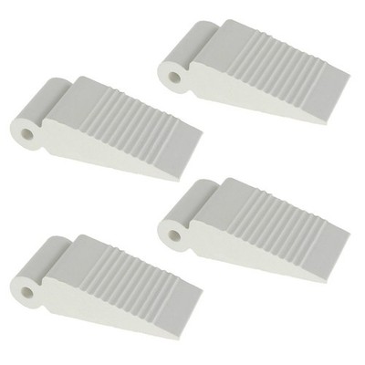 Adoored Small White Rubber Door Wedge 5 pcs