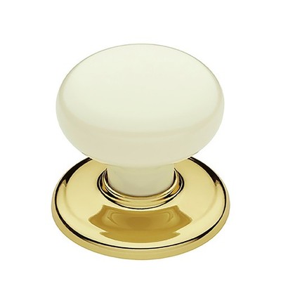 Gainsborough Classic Series Warm White Bright Goldtone Wardrobe Knobset