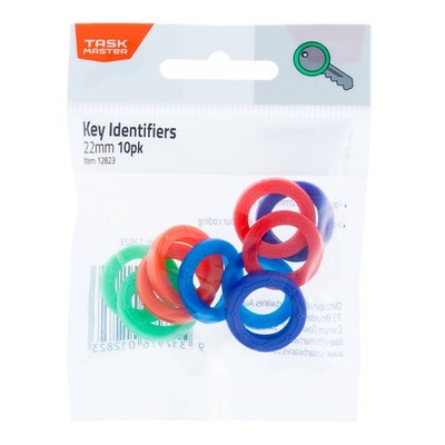 Taskmaster 22mm Key Identifiers Assorted Colours 4 pcs