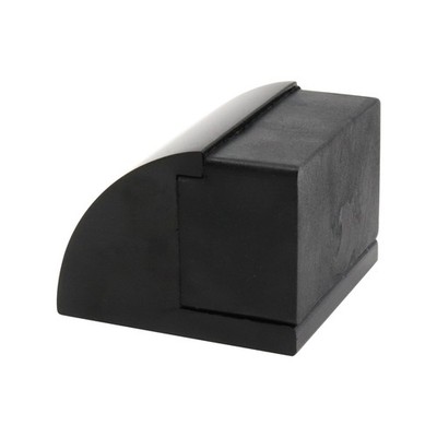 Adoored 30mm Black Curved Floor Mount Door Stop - Black(1)2 colours