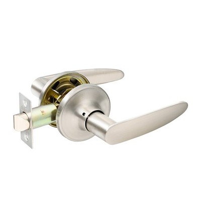 Ikonic Brushed Nickel Norr Passage Lever Set - 4 pieces