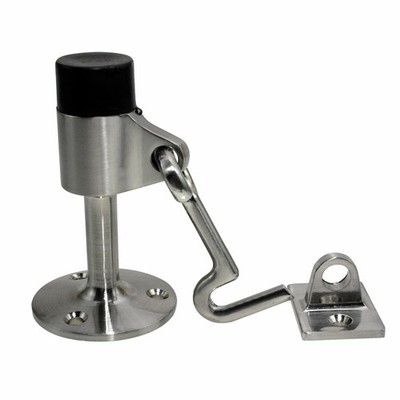 Adoored 51mm Satin Chrome I Stand Latch Door Stop