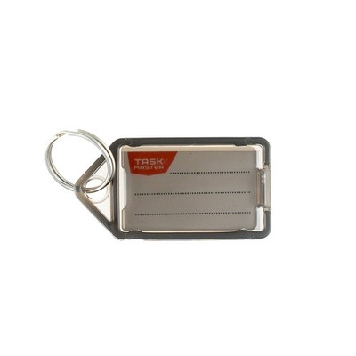 Taskmaster 56x29x6mm Black Key Tags - 50 pieces