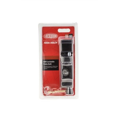 Lockwood Black 680 Patio Bolt
