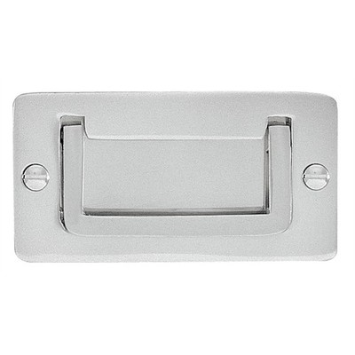 Delf 83 x 43mm Satin Chrome Military Flush Handle