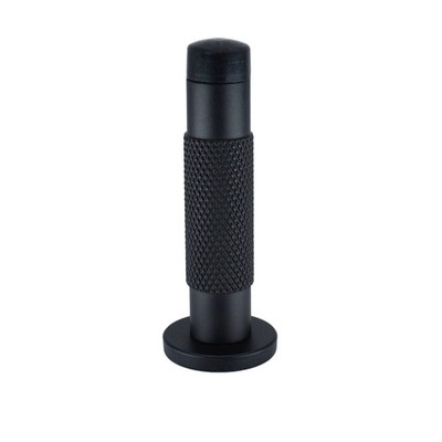 Adoored 85mm Knurled Black Monument Door Stop
