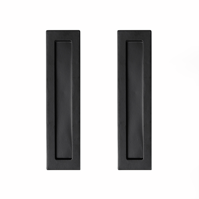 Delf 200mm Matte Black Flush Pull - 2 pieces