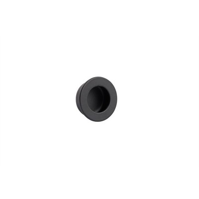 Delf Trade 30mm Matte Black Round Finger Pull 2 pcs
