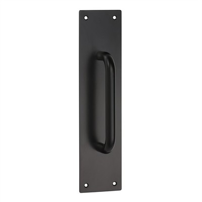 Lemaar 300mm x 75mm Black D-Pull Plate DDA