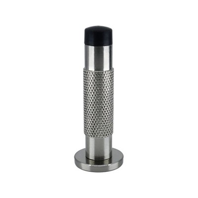 Adoored 85mm Satin Chrome Knurled Monument Door Stop