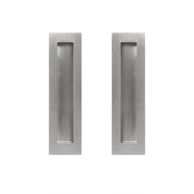 Delf 200mm Stainless Steel Square Flush Pull - 2 pieces
