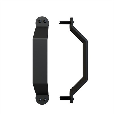 Rolltrak Black Matte Barn Door Raised Handle