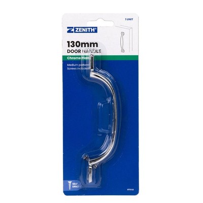 Zenith 130mm Chrome Plated D Shape Door Handle - Polished Chrome(0)More options