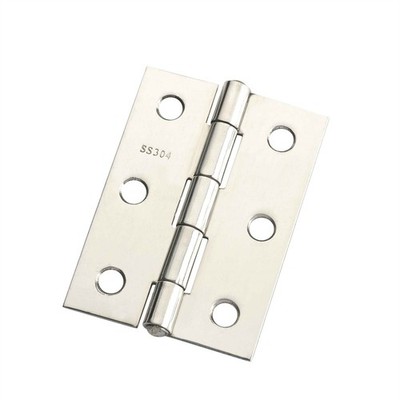 Lane 70mm Polished Stainless Steel Fixed Pin Butt Hinge 2 pieces
