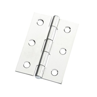Lane 70 x 50 x 1.6mm Polished Chrome Fixed Pin DURAsmooth™ Butt Hinge 2 pcs