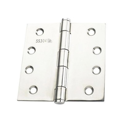 Austyle 100 x 100 x 2.5mm Polished 304 Grade Stainless Steel Fire Rated Fixed Pi